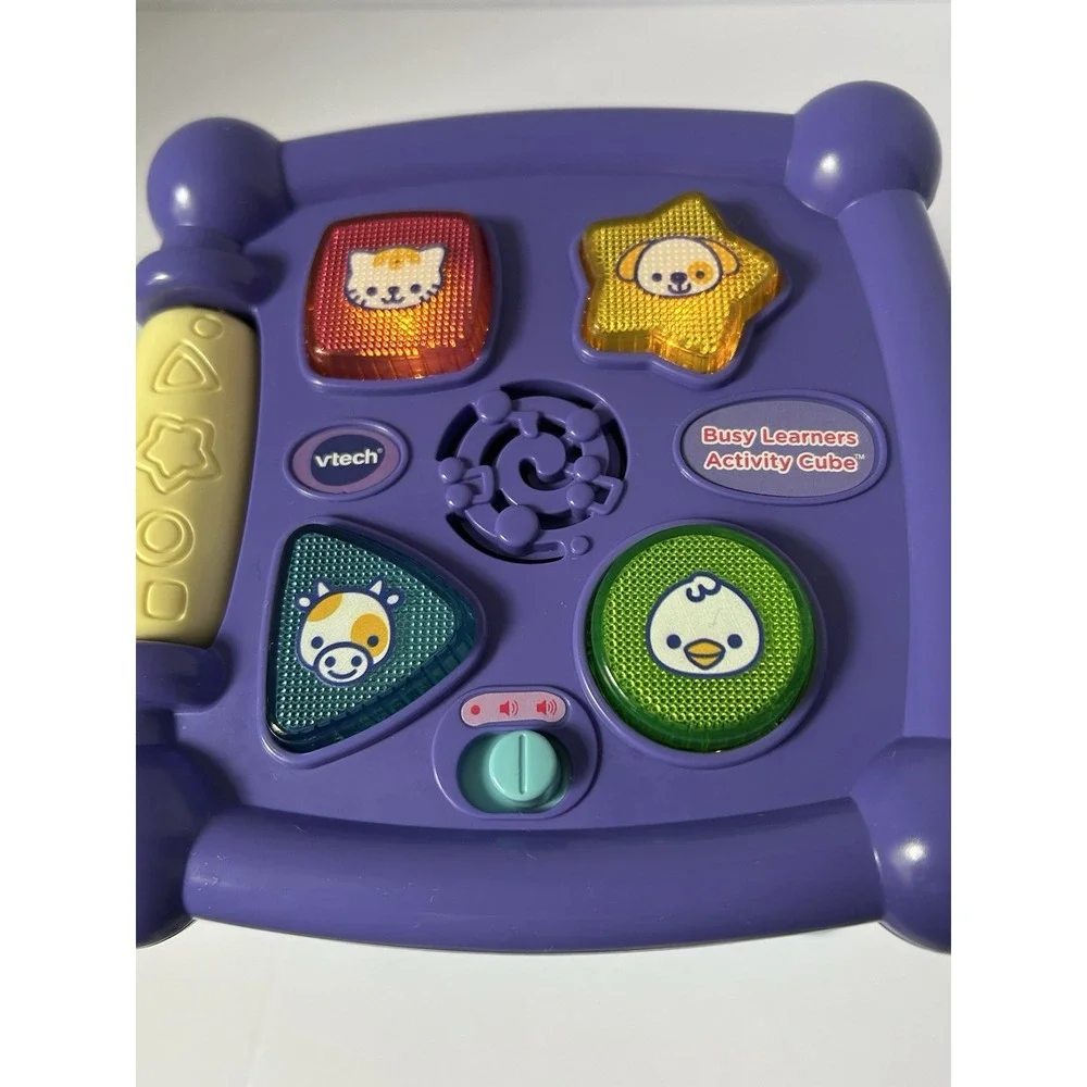 VTech Busy‎ Learners Activity Cube, Purple, Tested, Lights /Music Work